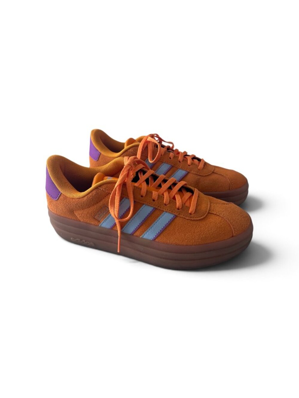 Adidas VL Court Bold Platform Sneakers Orange / Glow Blue / Purple Burst - W9